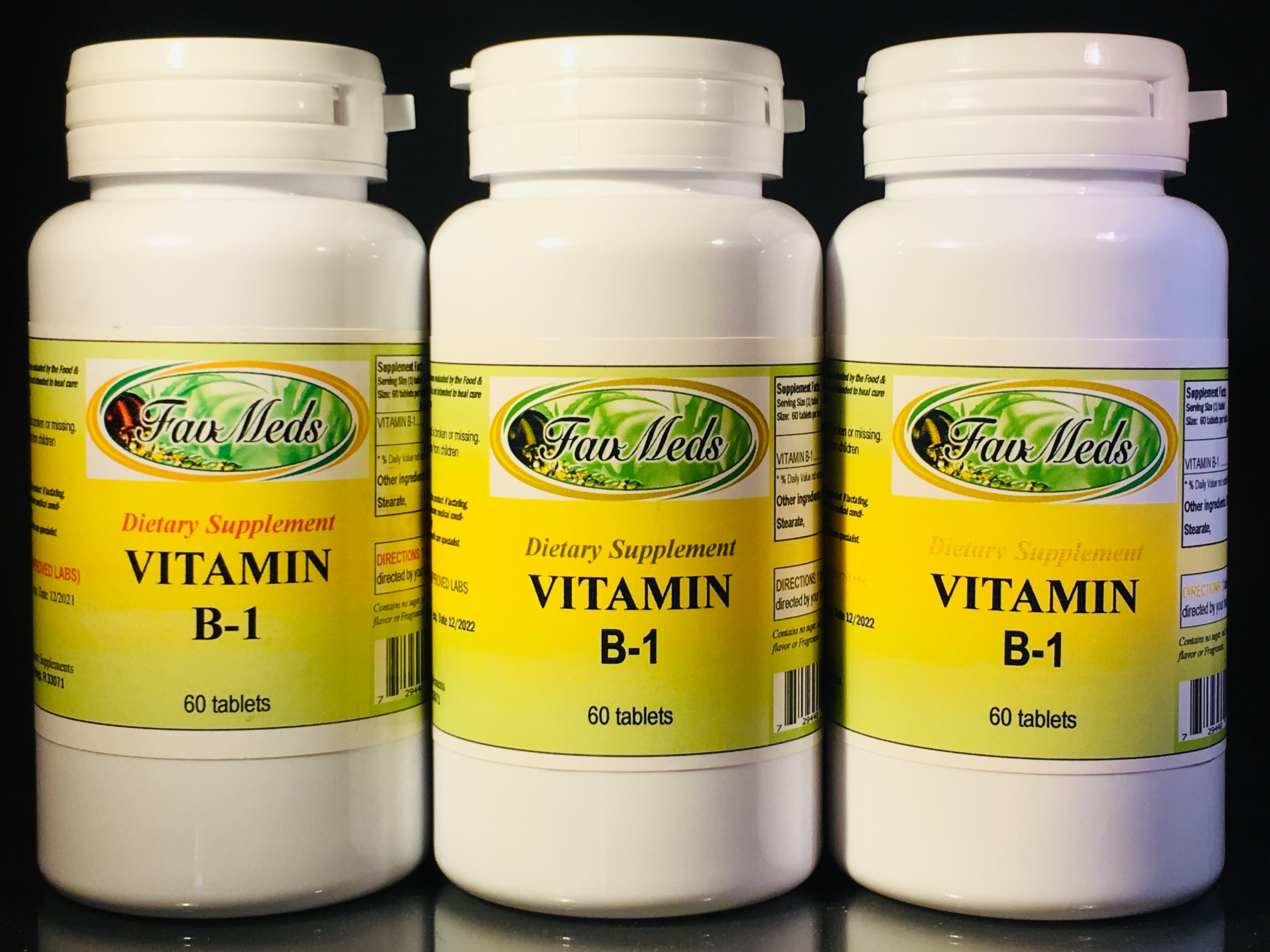 Vitamin B1 - 180 (3x60) tablets